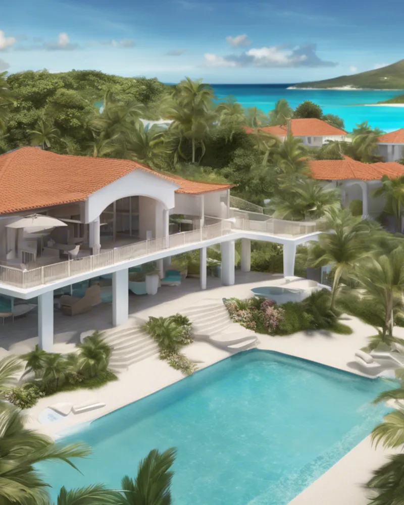 Dénicher les offres disponibles de biens immobiliers avec vue sur le lagon à Saint Martin : Paysage enchanteur